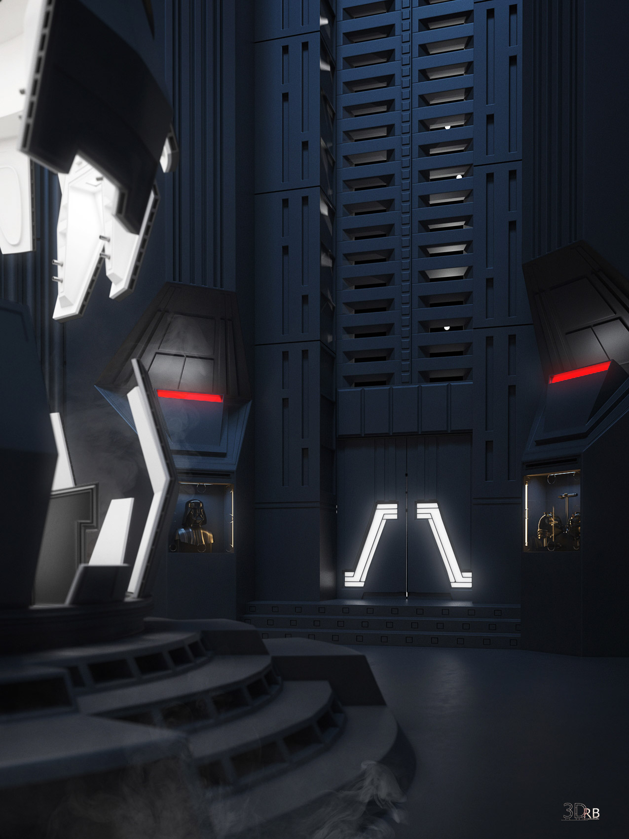 Star Wars Darth Vader Meditation Chamber 3d Rb Modelling And Rendering